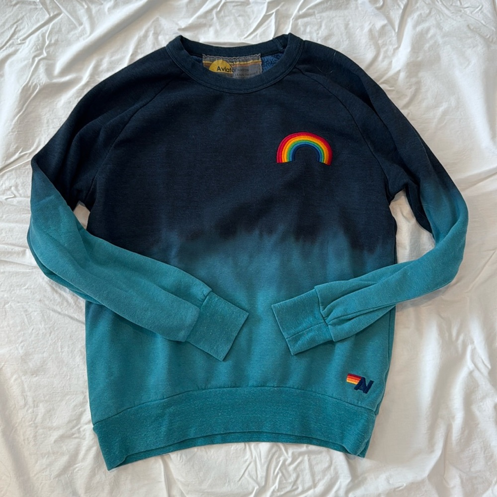 Aviator nation sweatshirt with rainbow